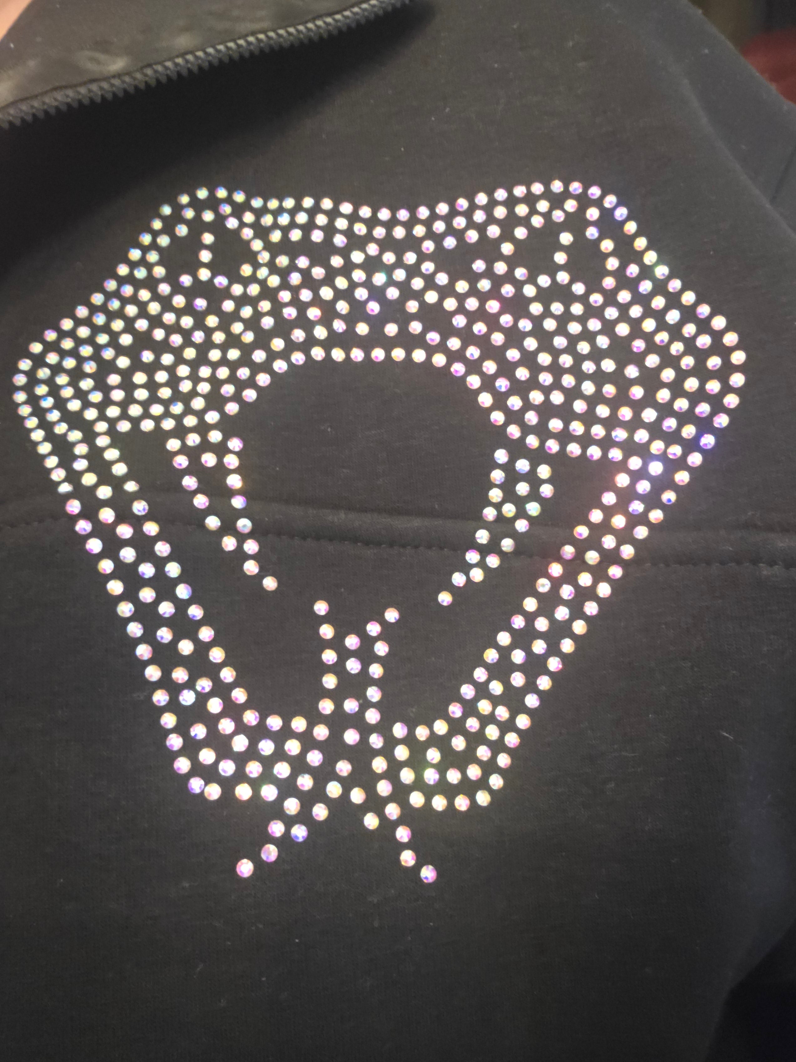 Snake Head Rhinestone Transfer- 12 by 12- This is for the the transfer only